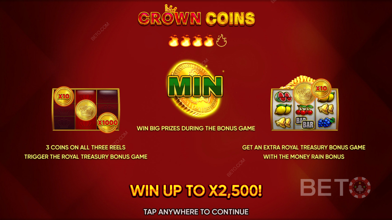 Funcțiile bonus explicate în Crown Coins de Endorphina