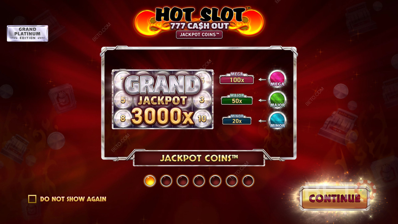 Funcțiile bonus explicate în Hot Slot: 777 Cash Out Grand Platinum Edition de Wazdan
