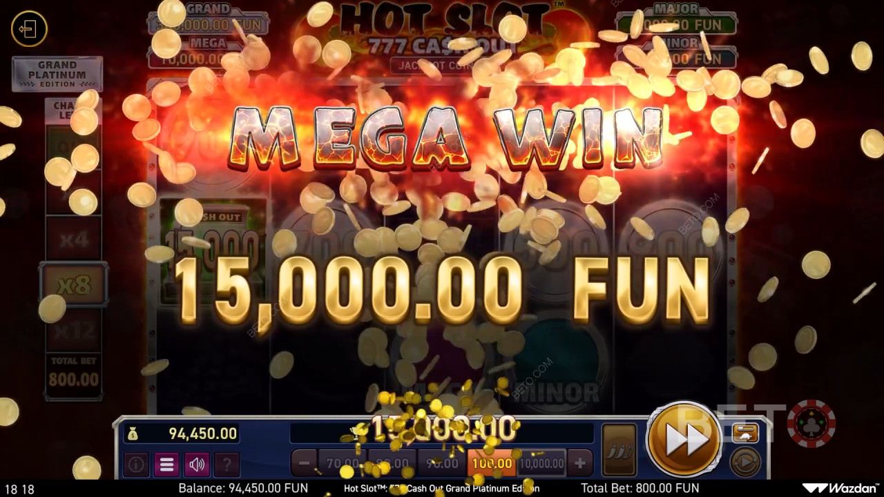Câștigă 3.000x pariul tău în Hot Slot: 777 Cash Out Grand Platinum Edition Slot Online!
