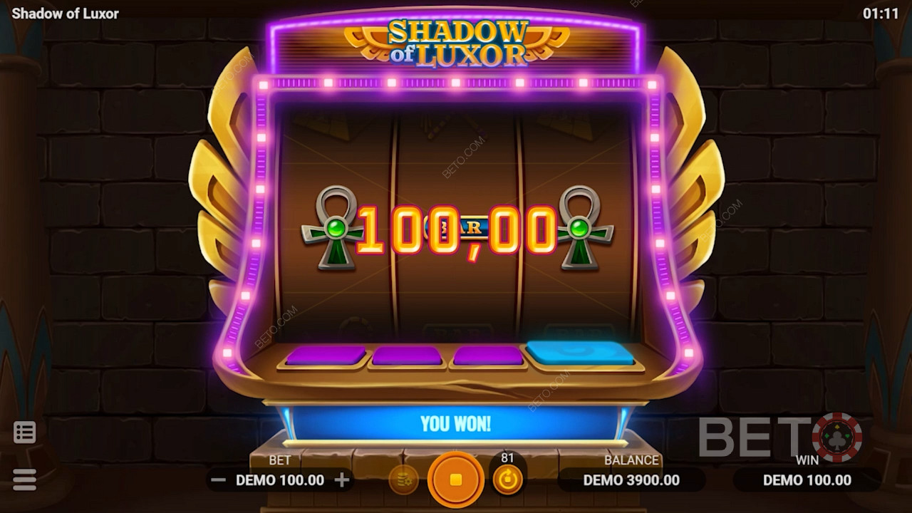 Joacă Shadow of Luxor joc cu bogății antice îți poate oferi niște câștiguri suculente