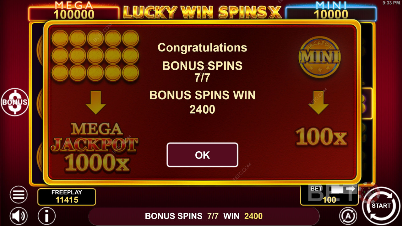 Funcțiile bonus explicate în Lucky Win Spins X de 1spin4win