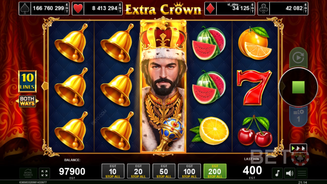 Extra Crown Review by BETO Slots