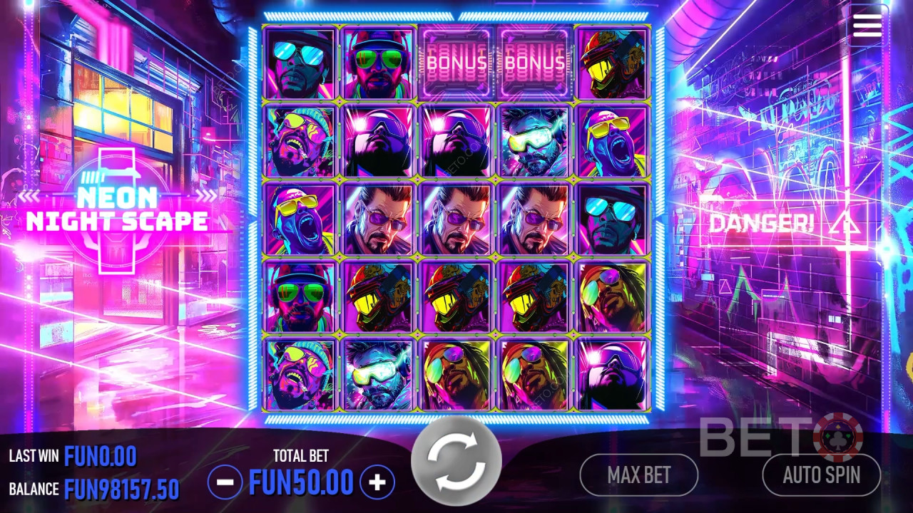 Neon Night Scape Recenzie de la BETO Slots
