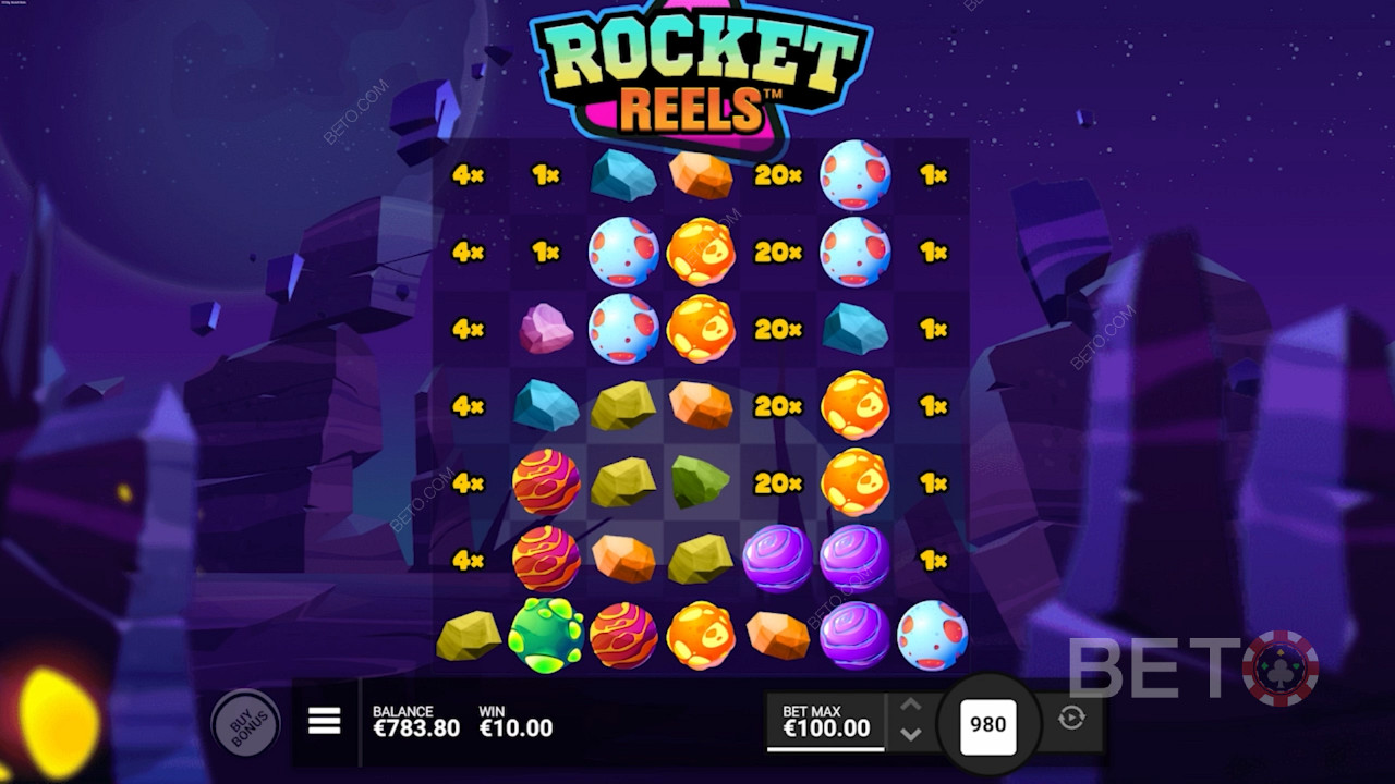Urcă-te într-o rachetă și câștigă recompense în valoare de până la 10.000x în slotul Rocket Reels