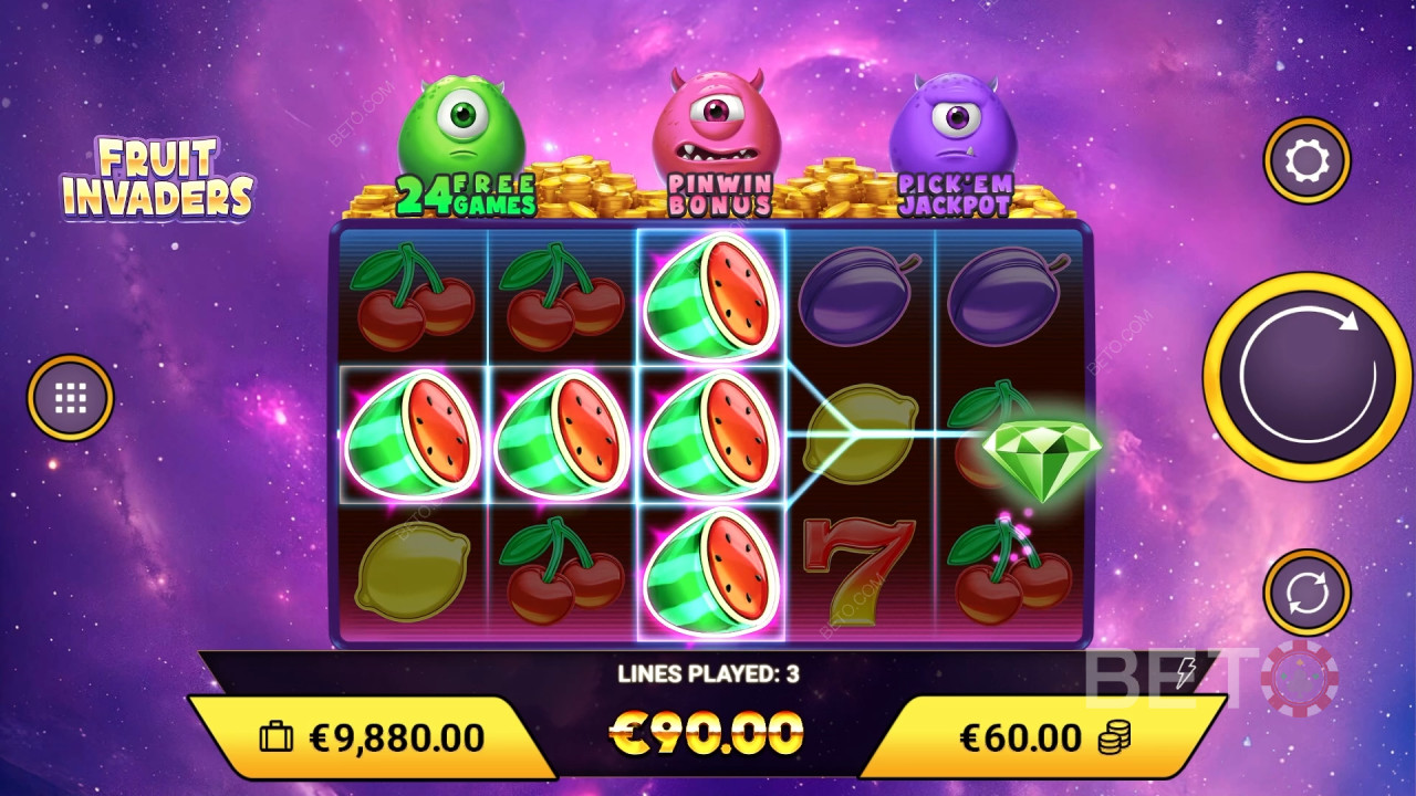 Fruit Invaders Review by BETO Slots