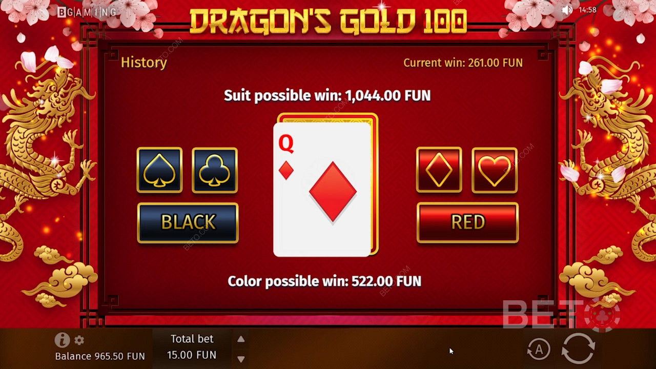 Bonus special Gamble în Dragon