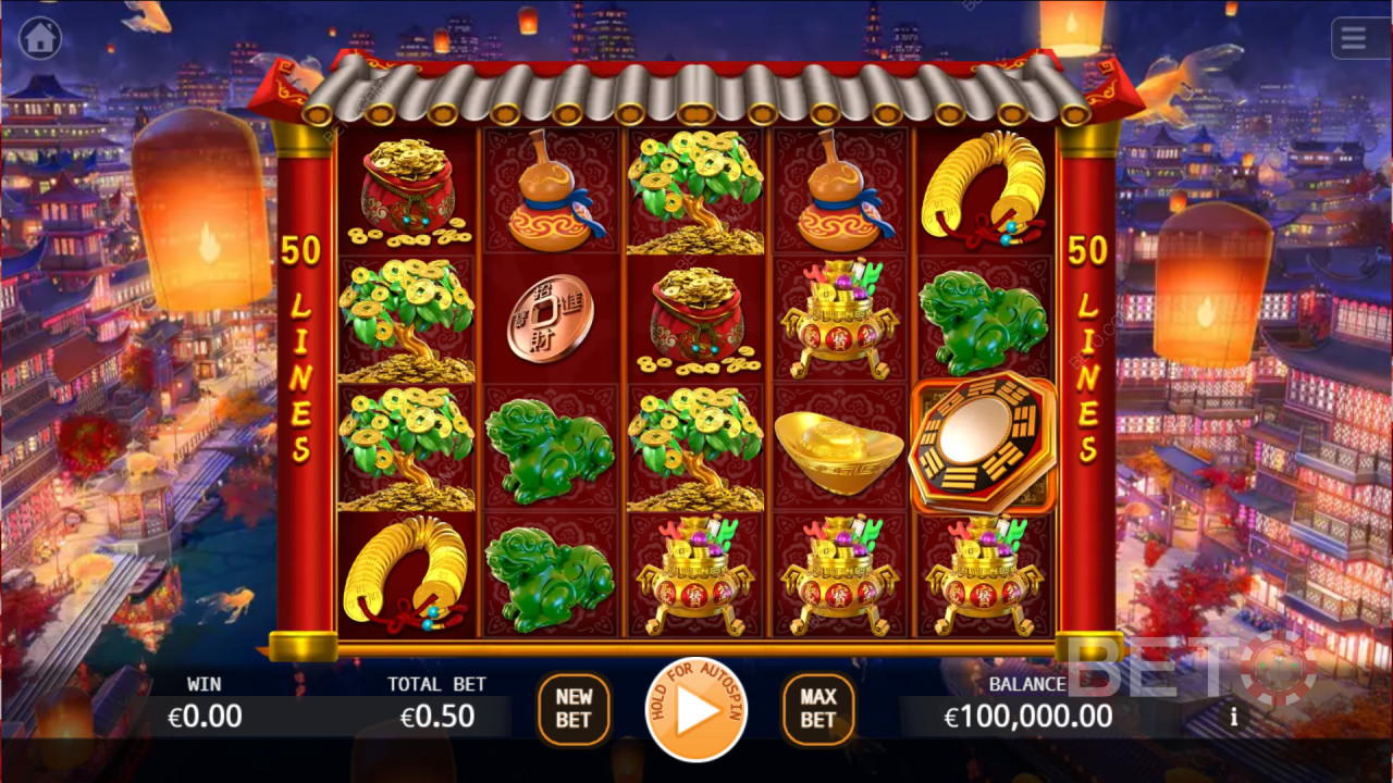 Câștigă 419x pariul tău în Lucky God Slot Machine!