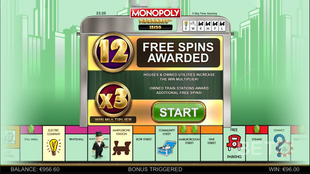 Funcția Free Spins și alte boostere în Monopoly Megaways