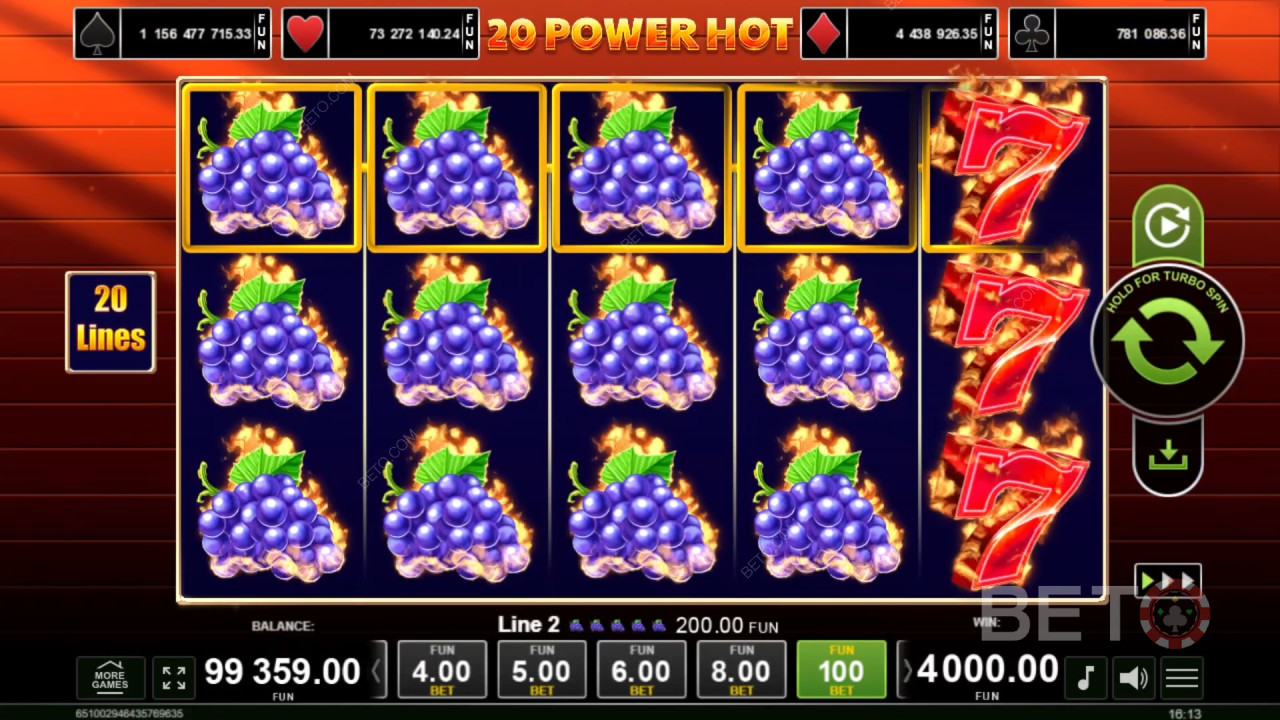 20 Power Hot Recenzie de la BETO Slots