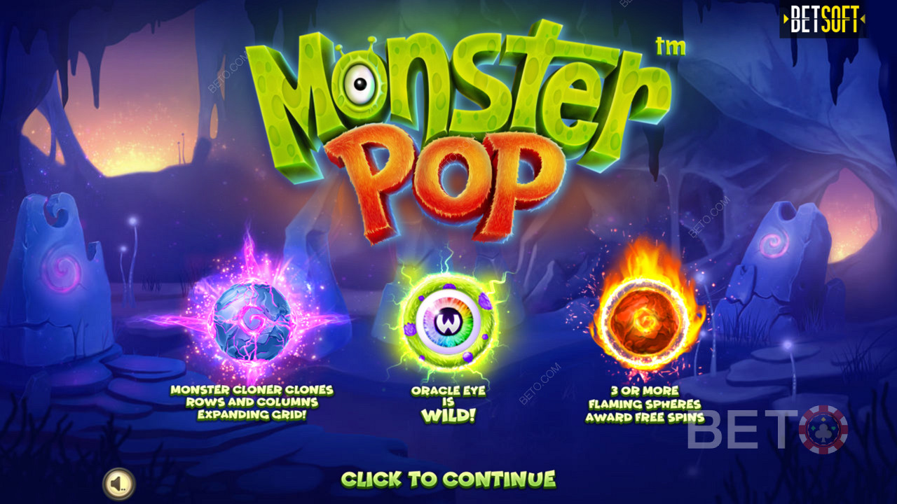 Bucură-te de funcții bonus inovatoare în slotul video Monster Pop