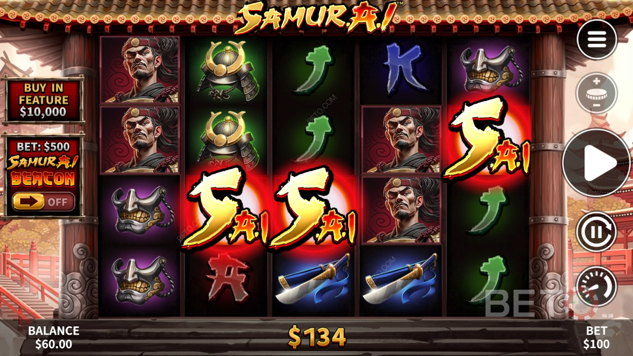 Samur.A.I Recenzie de la BETO Slots