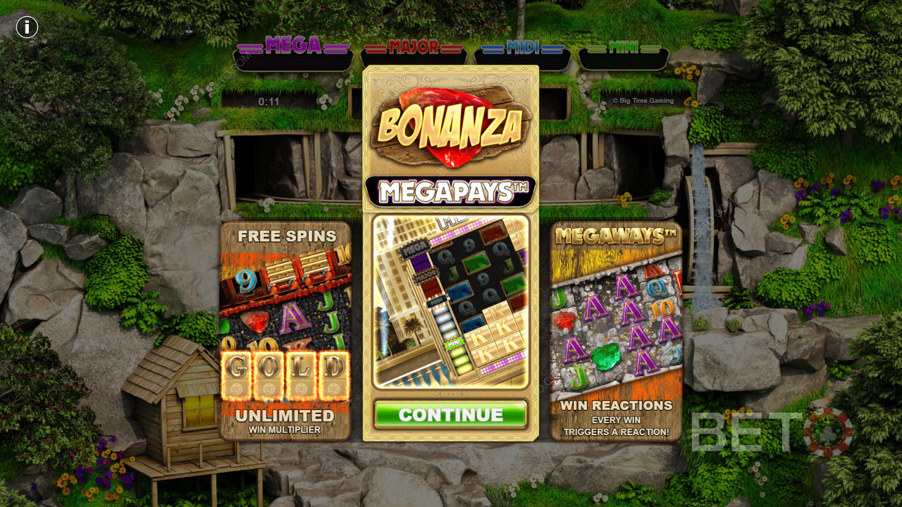 Cel mai bun dintre cele 4 Jackpoturi Progresive este Mega Jackpot, începând de la 300.000 €.