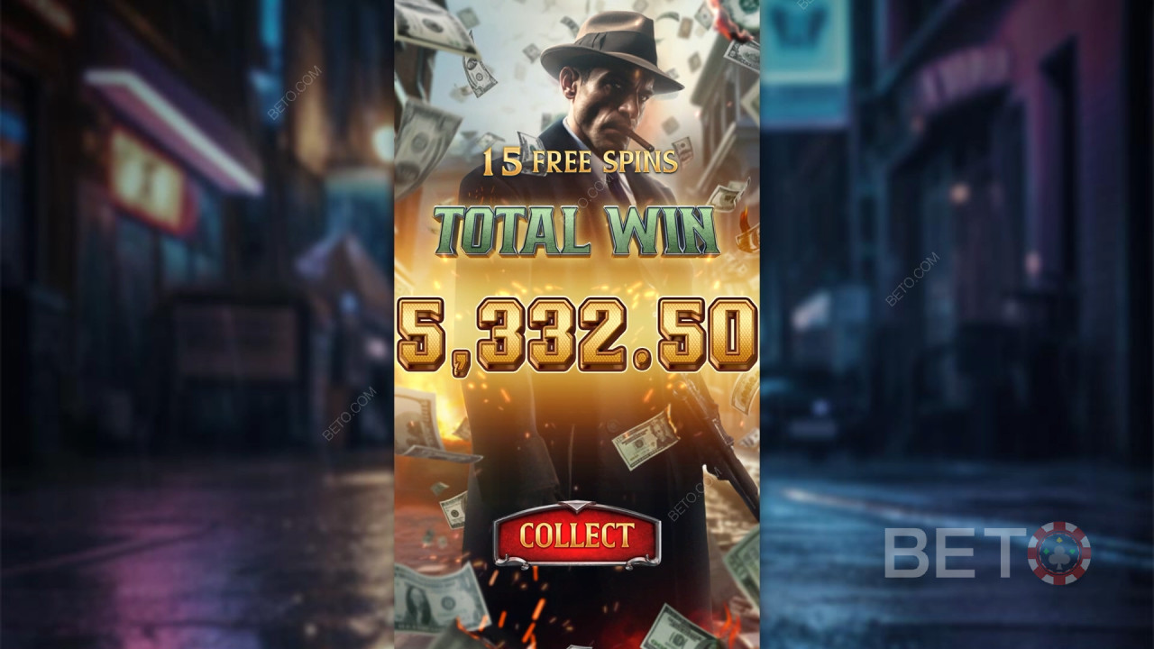 Câștigă 10.000x pariul tău în jocul ca la aparate online Mafia Mayhem!