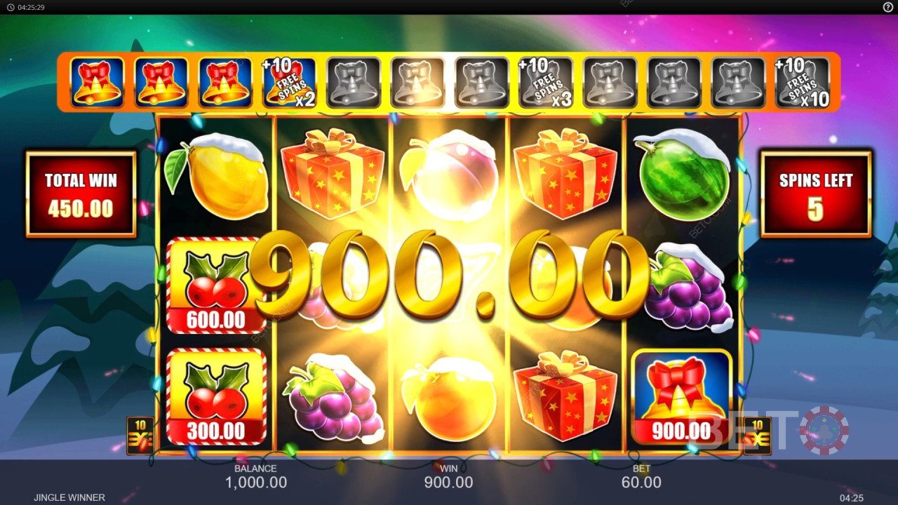 Câștigă 3,333x pariul tău în Jingle Winner Slot!