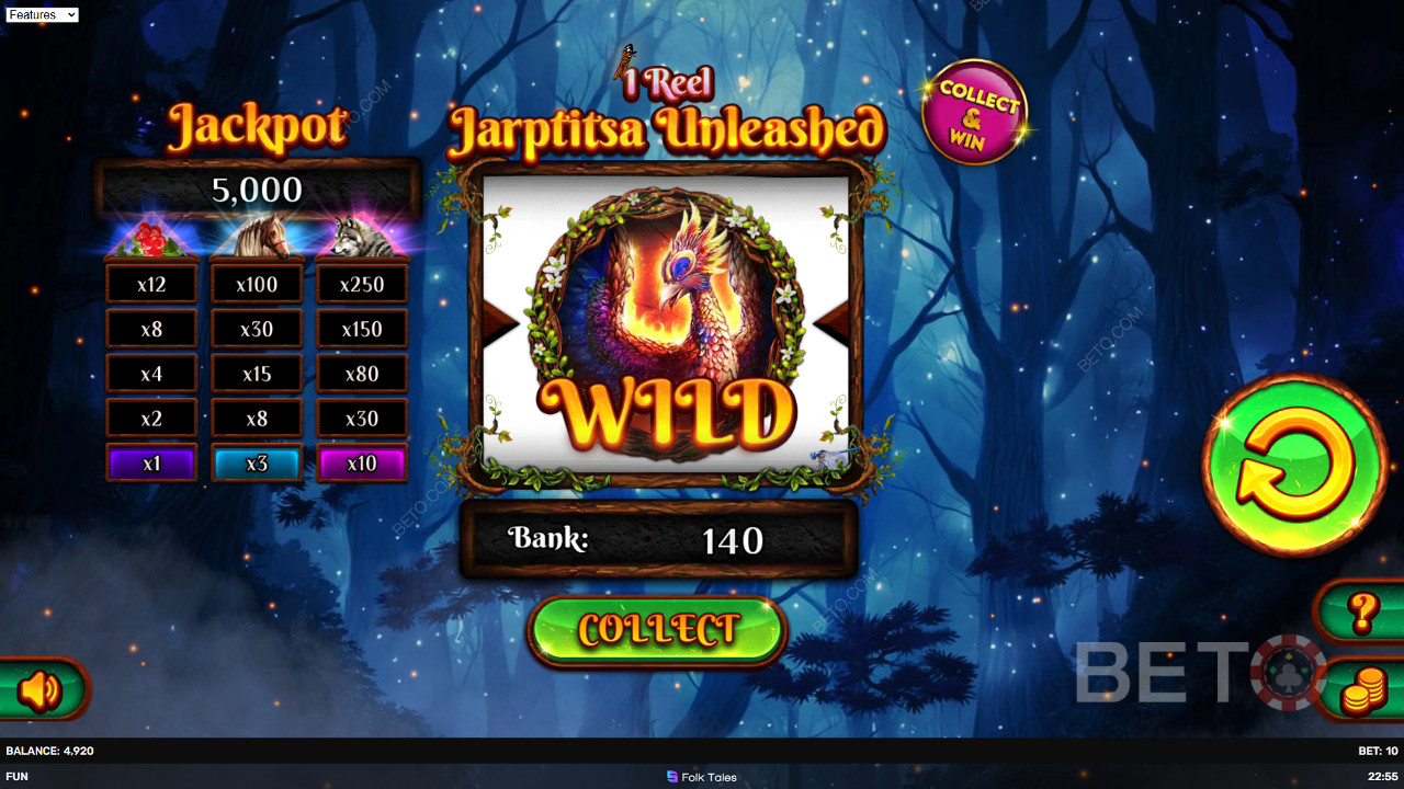 1 Reel Jarptitsa Unleashed Joacă Gratuit