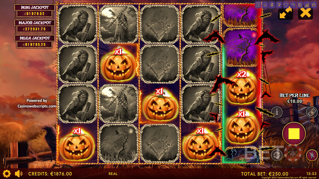 Haunted Haystacks - Spooky Hold and Win Review by BETO Slots