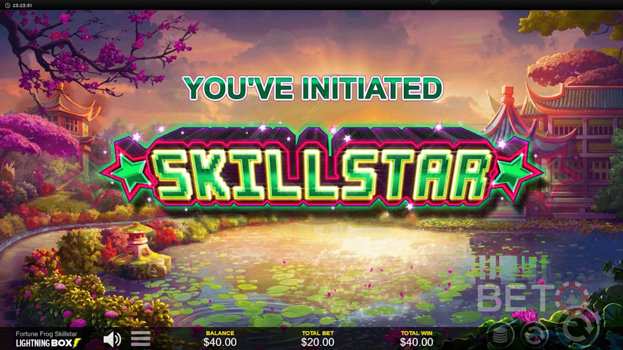 Joacă Fortune Frog Skillstar Slot Machine și accesează funcția de rotiri gratuite