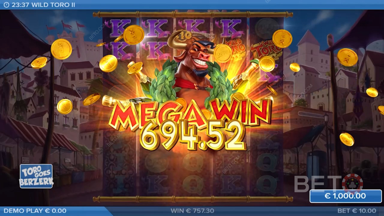 Joacă Wild Toro 2 Slot & Bucură-te de Mega Câștiguri chiar și în slotul de bază