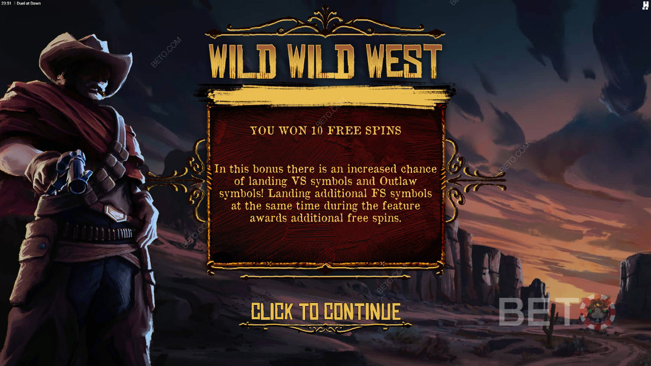 Câștigă 15.000x pariul tău în Duel At Dawn Slot Online!