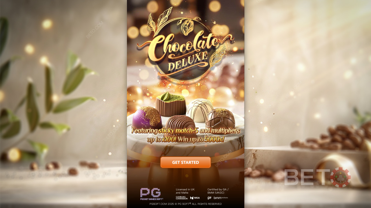 Câștigă 5.000x pariul tău în jocul ca la aparate video Chocolate Deluxe!