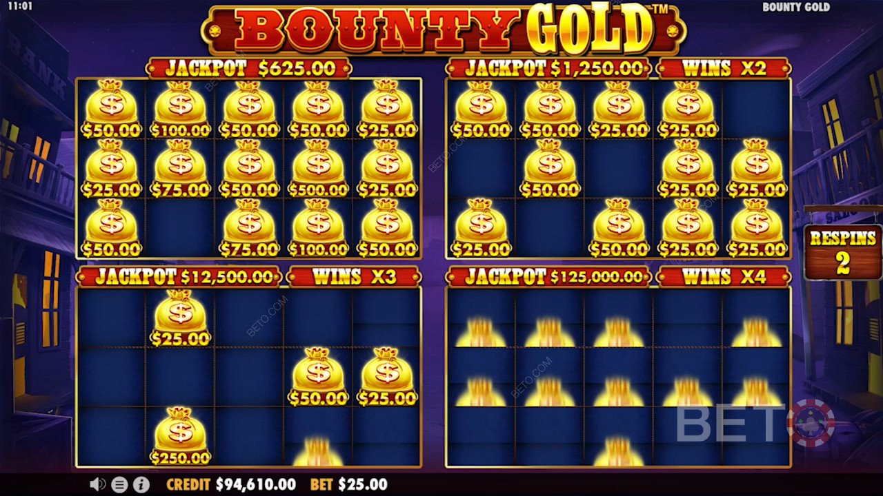 Bounty GoldBonusul special Money Re-Spin al lui
