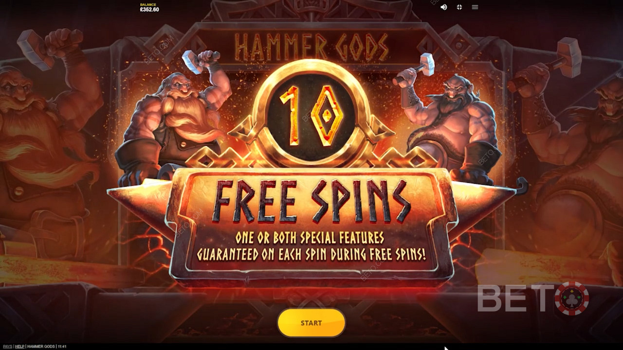 Bucură-te de 10 rotiri gratuite în jocul de aparate Hammer Gods