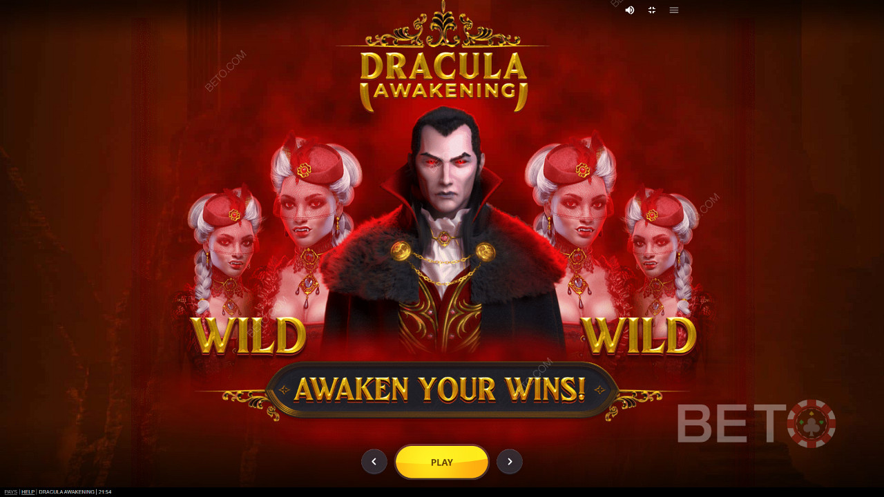 Experimentează puterea lui Dracula în slotul online Dracula Awakening