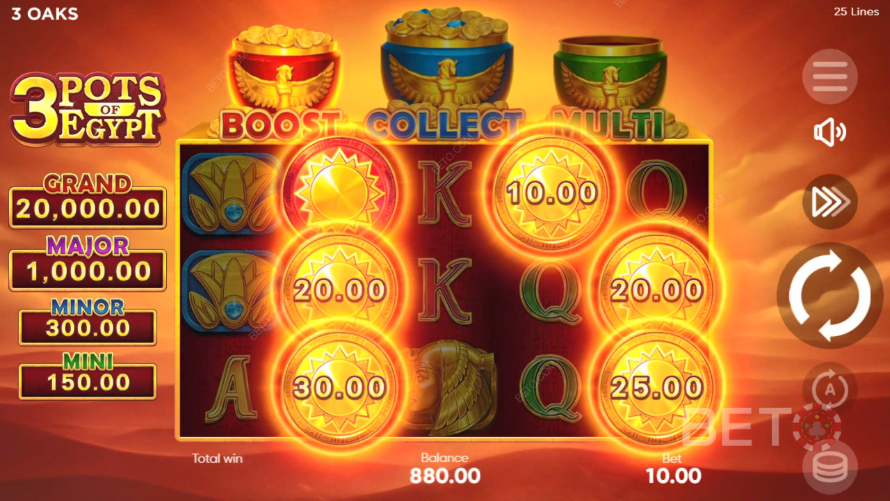 3 Pots of Egypt Recenzie de la BETO Slots