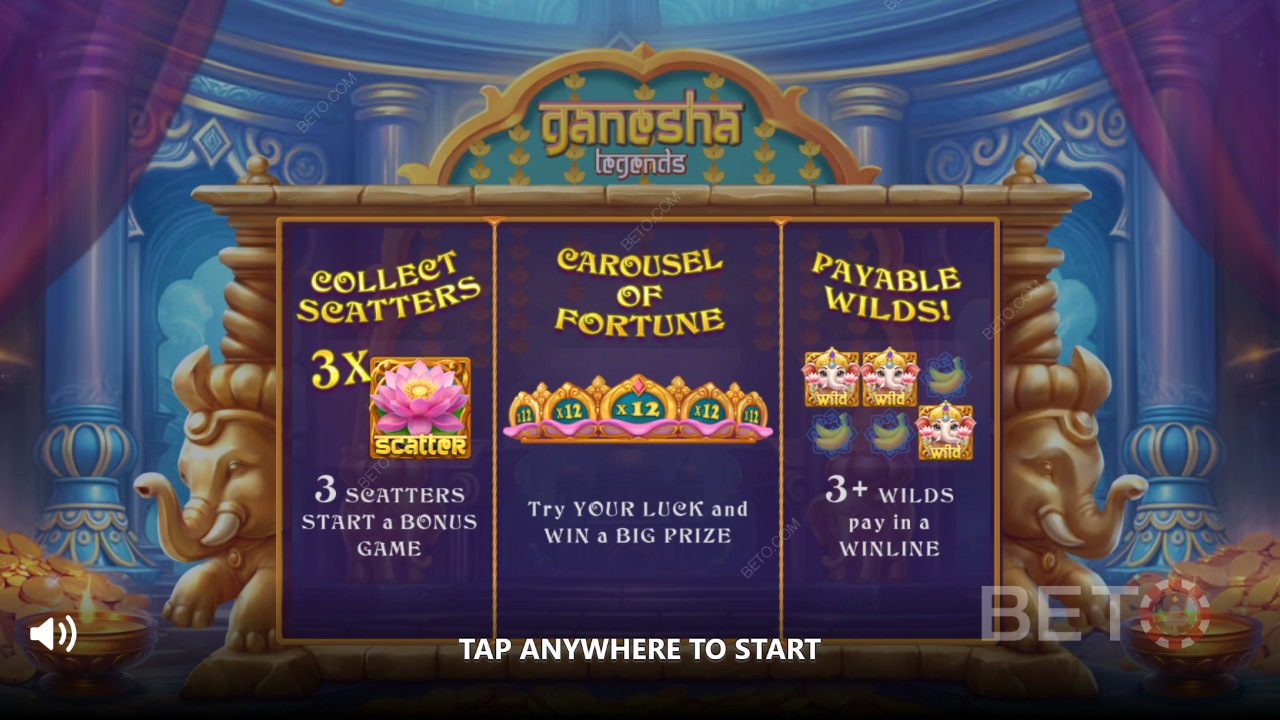 Funcțiile bonus explicate în Ganesha Legends de Gamebeat