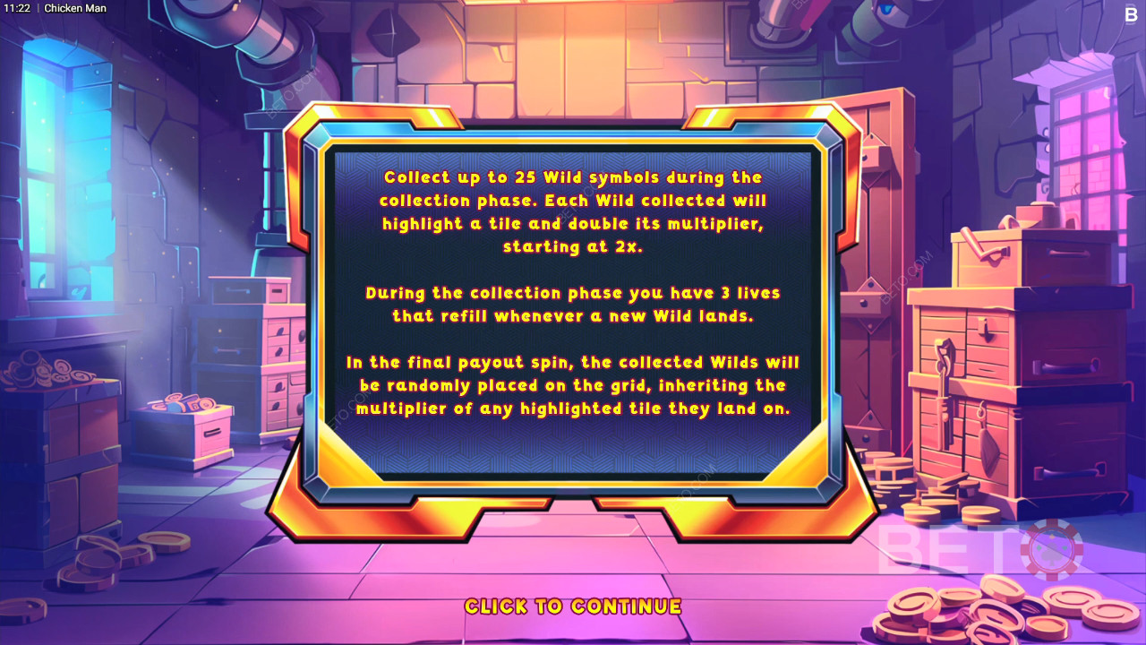 Funcțiile bonus explicate în Chicken Man de Backseat Gaming