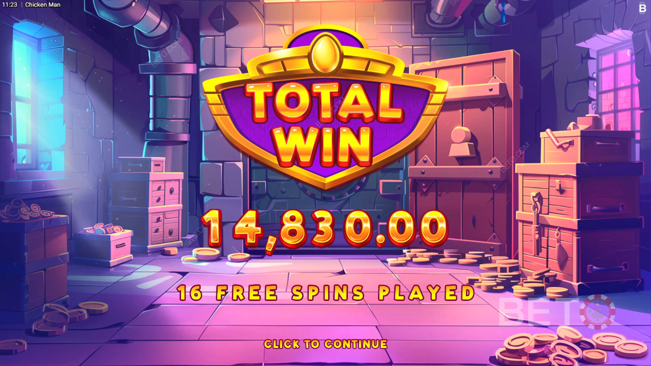 Câștigă 12.500x pariul tău în slotul video Chicken Man!