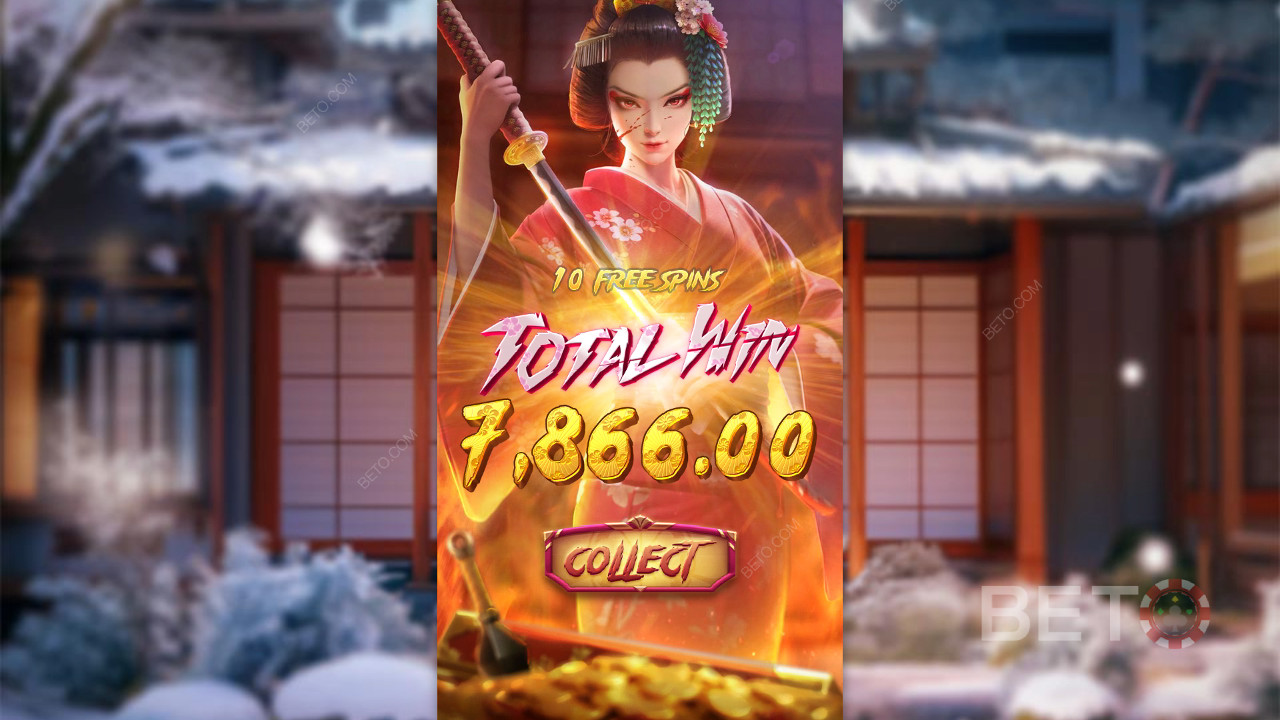 Câștigă 5.000x pariul tău în jocul ca la aparate online Geisha