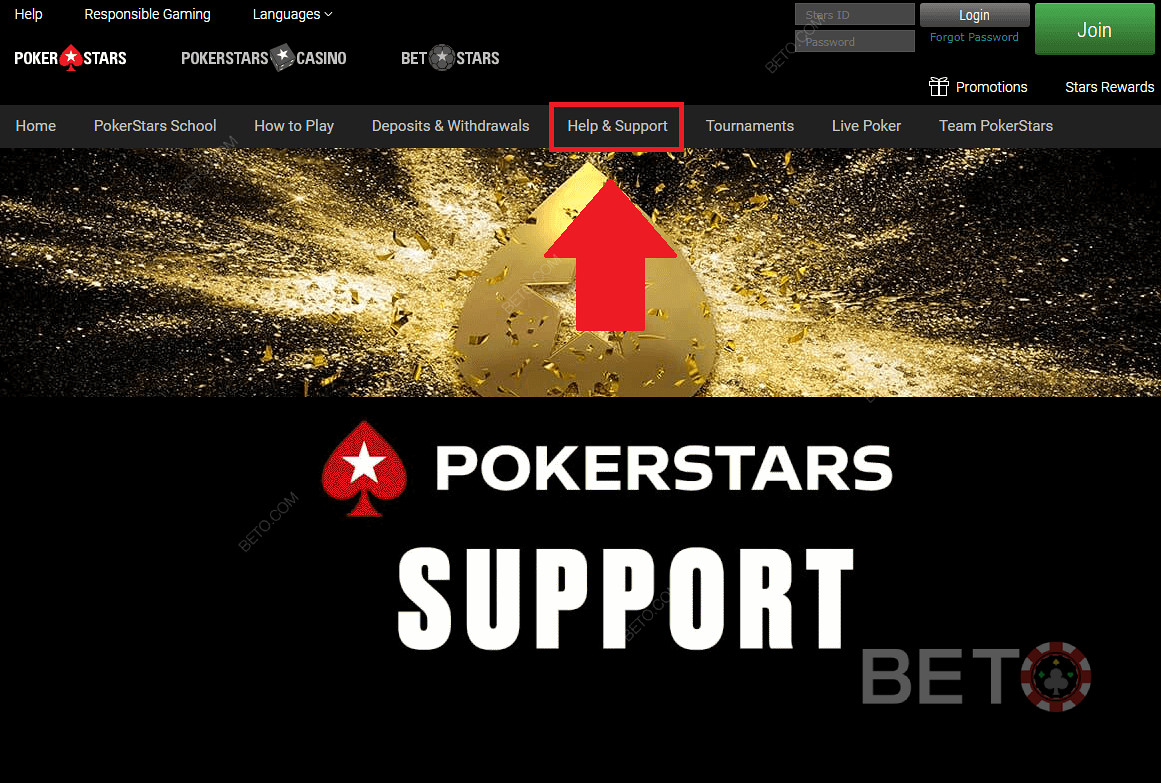 PokerStars asistență pentru clienți și suport pentru cazinou