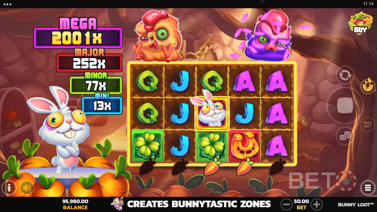 Caracteristicile bonus explicate în Bunny Loot de PearFiction