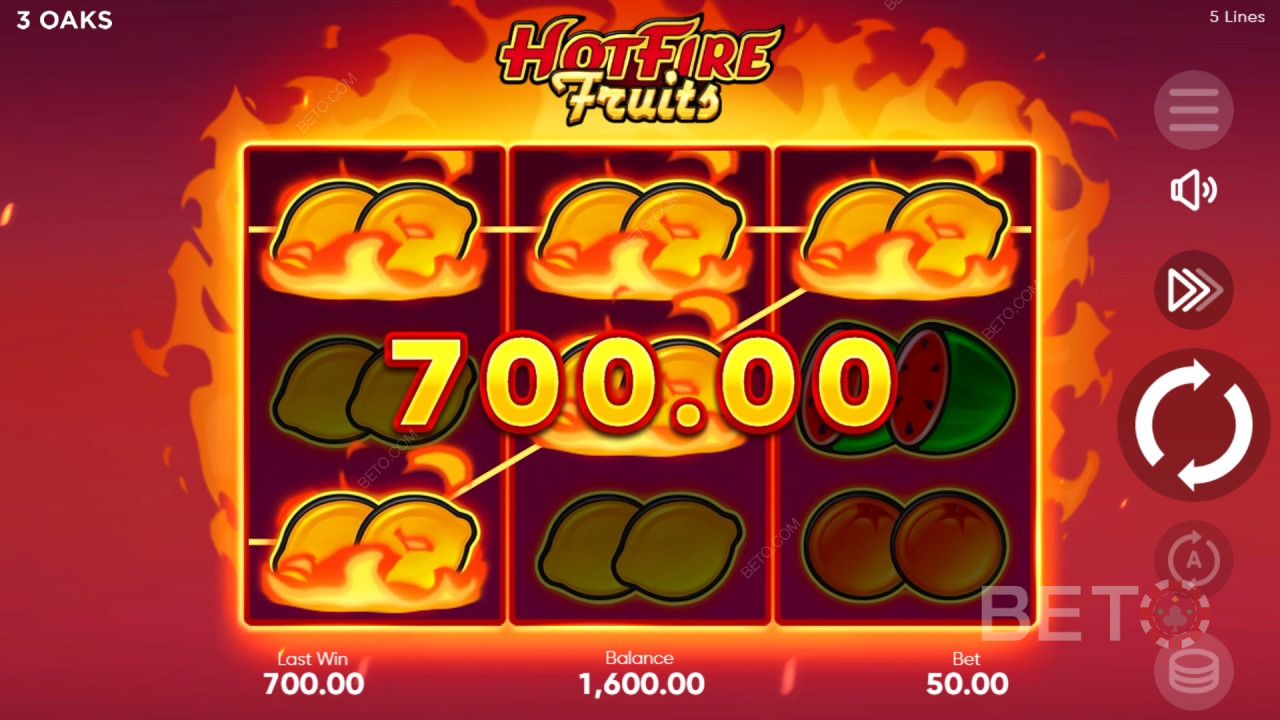 Hot Fire Fruits Recenzie de la BETO Slots