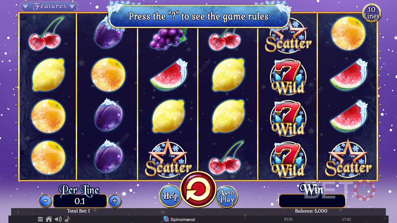 Fruits On Ice Collection 10 Lines Joacă Gratuit