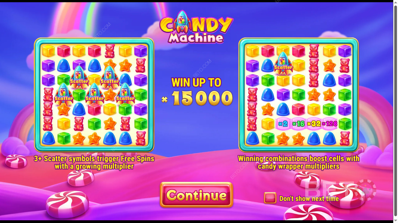 Funcțiile bonus explicate în Candy Machine de Barbara Bang