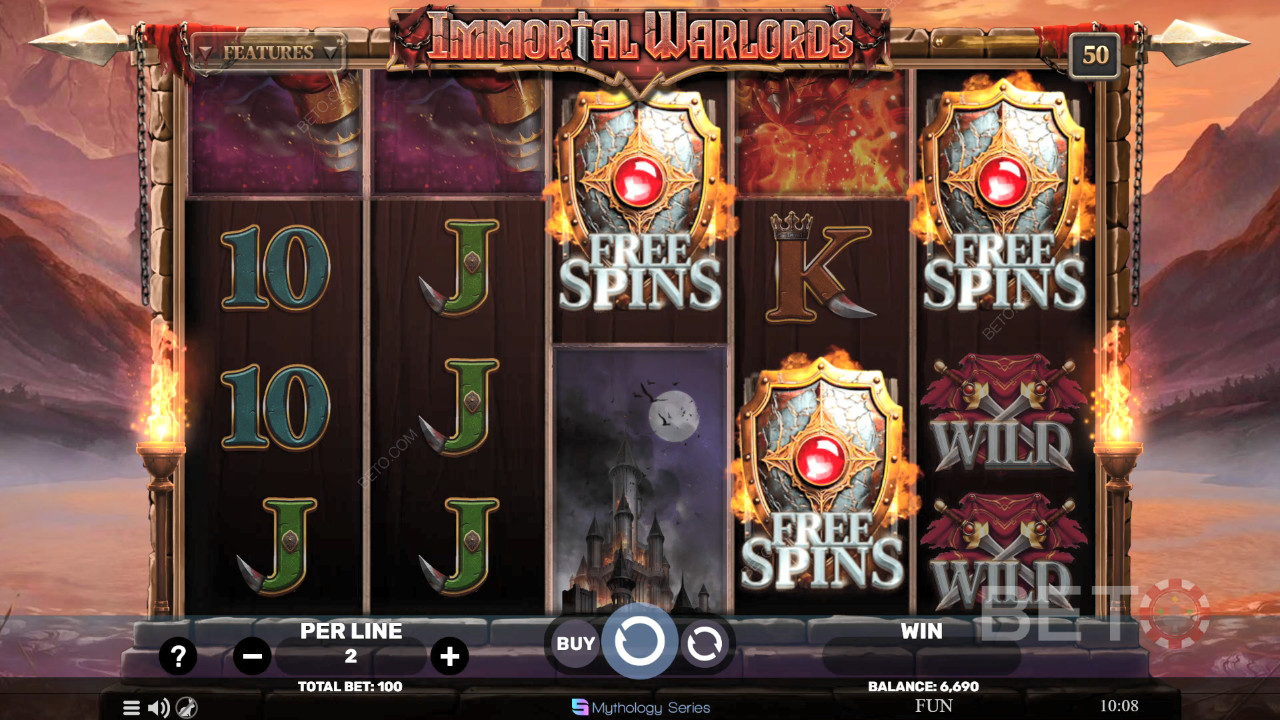 Immortal Warlords Recenzie de la BETO Slots