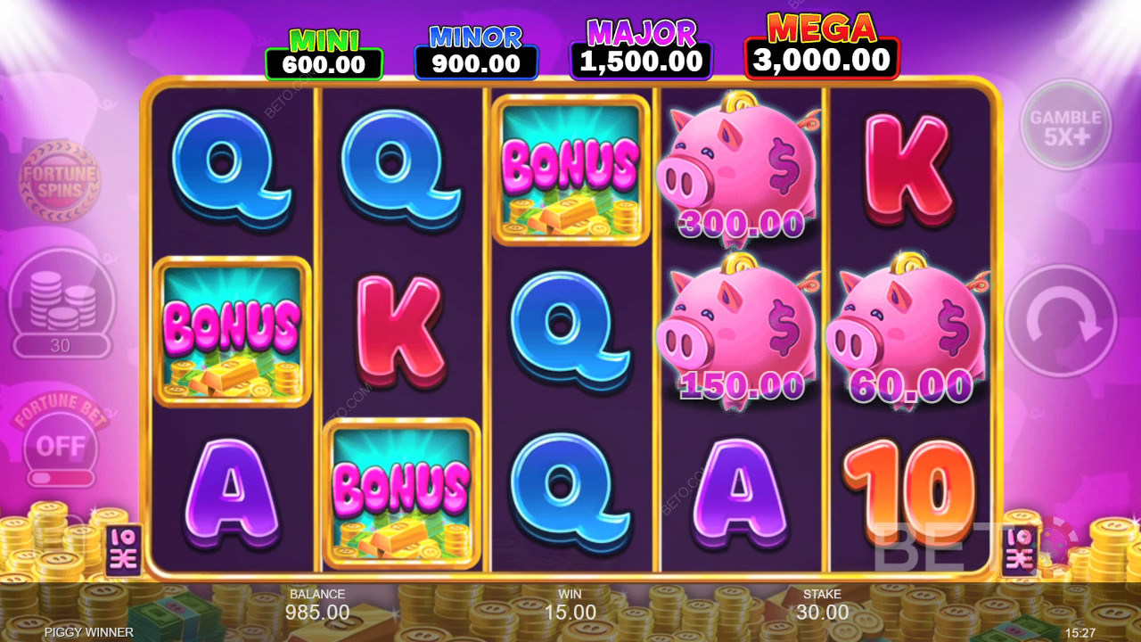 Funcțiile bonus explicate în Piggy Winner de Inspired Gaming