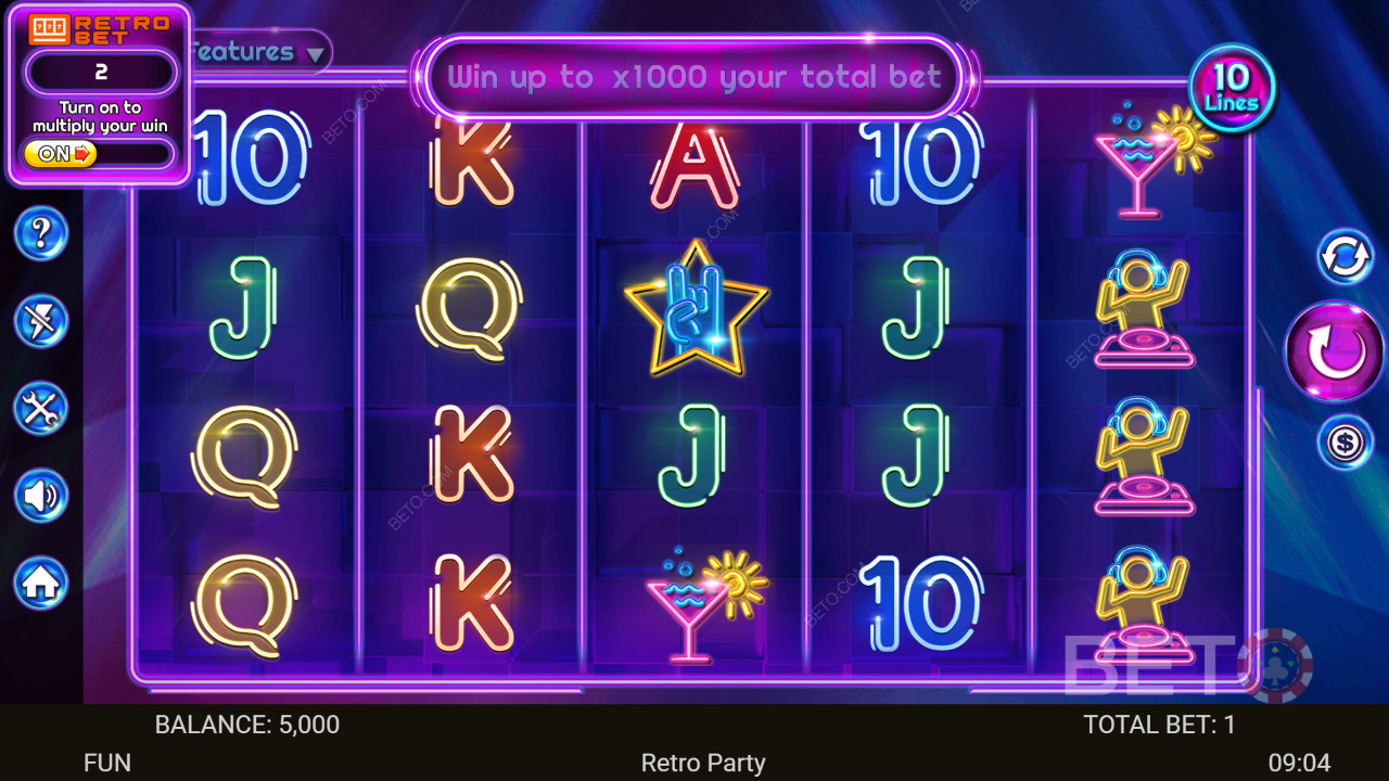 Retro Party Recenzie de la BETO Slots