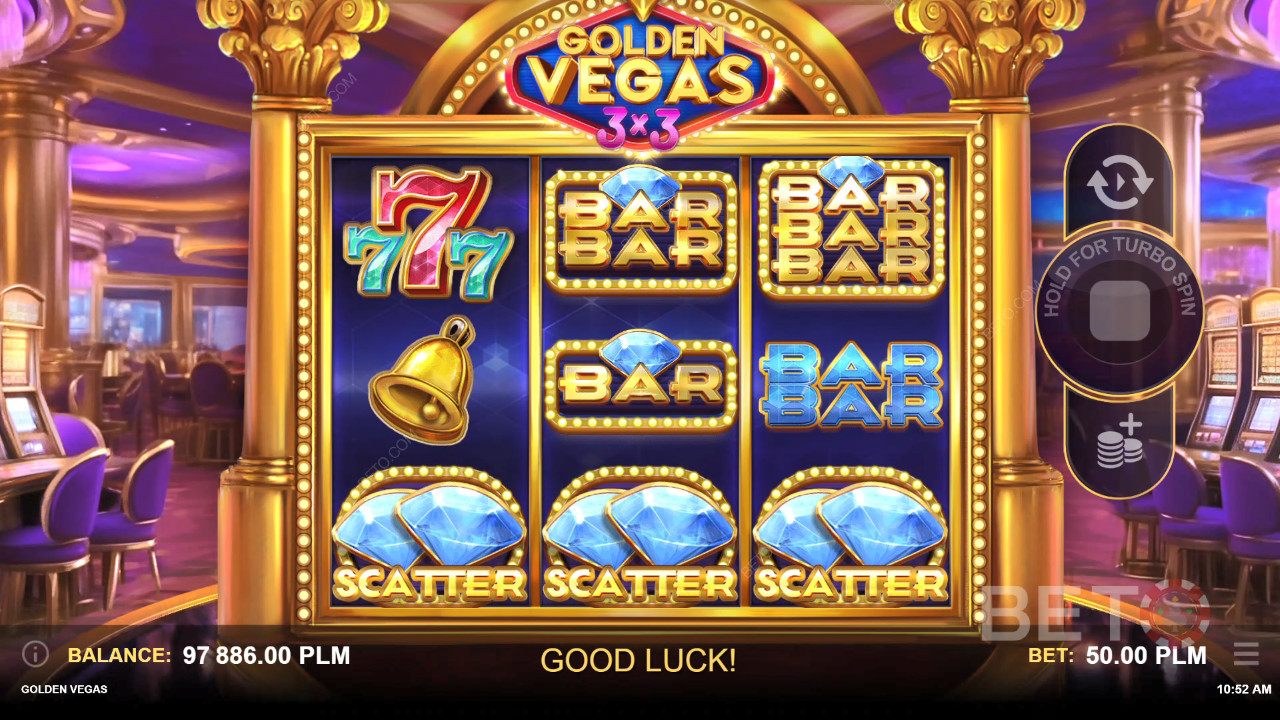 Golden Vegas 3x3 Recenzie de la BETO Slots