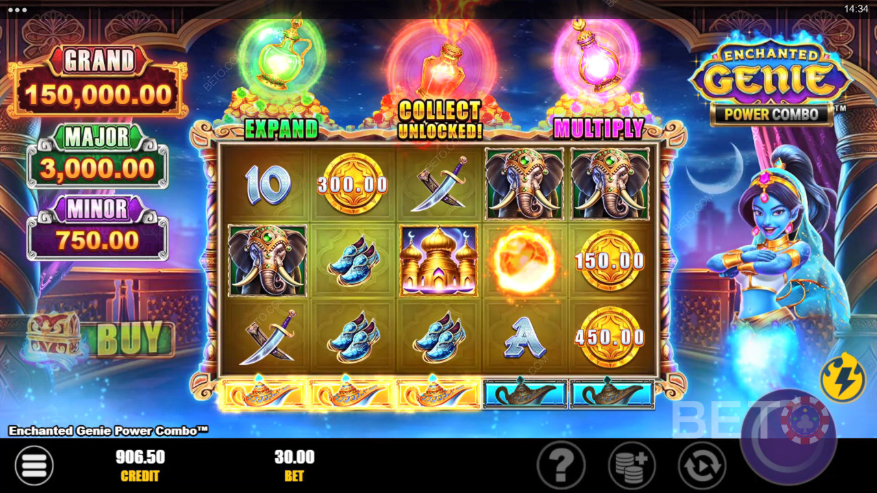 Enchanted Genie Power Combo Review by BETO Slots