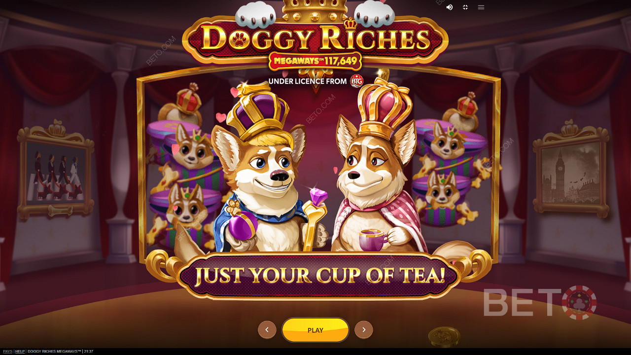 Bucură-te de o varietate de funcții puternice în jocul ca la aparate Doggy Riches Megaways