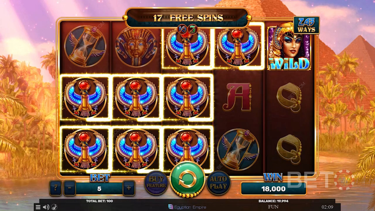 Adună 3 sau mai multe simboluri Scatter pentru a declanșa jocul bonus și a câștiga bonusuri Free Spins.