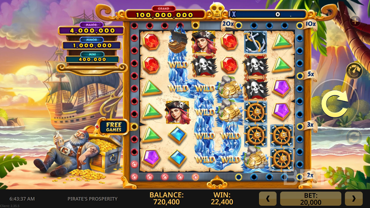 Pirate's Prosperity Wild Train Joacă Gratuit