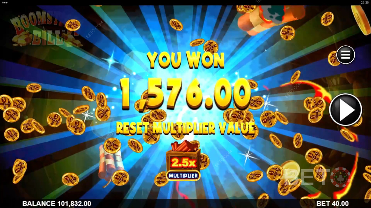Câștigă 5.000x pariul tău în jocul ca la aparate Boomstick Bill!