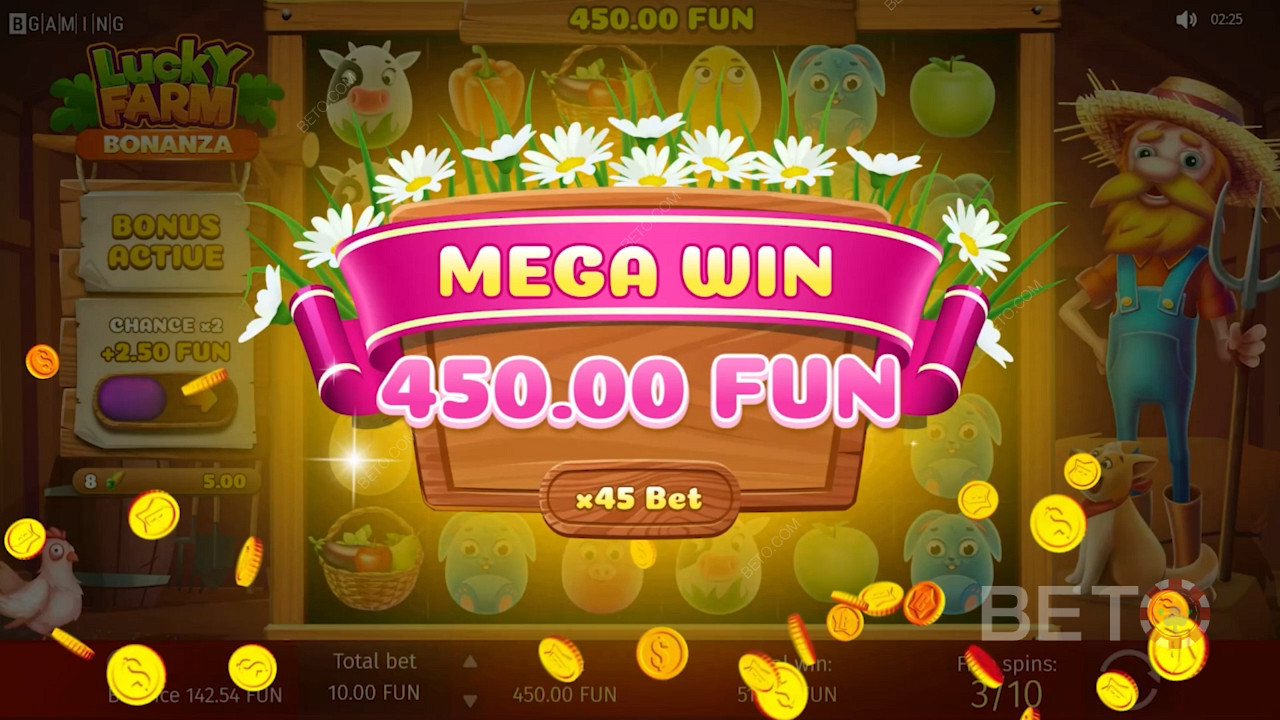 Obțineți câștiguri dulci de bonanza în jocul de cazino Lucky Farm Bonanza