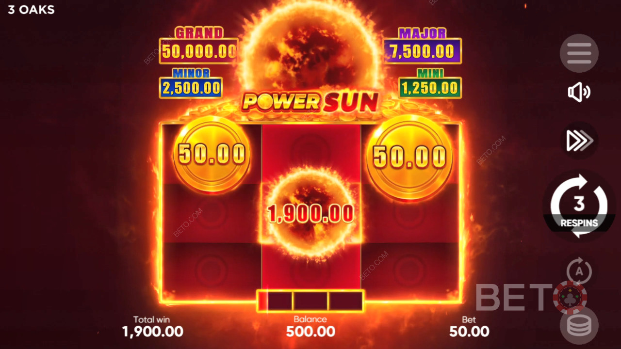 Cum să joci Power Sun de la 3 Oaks Gaming