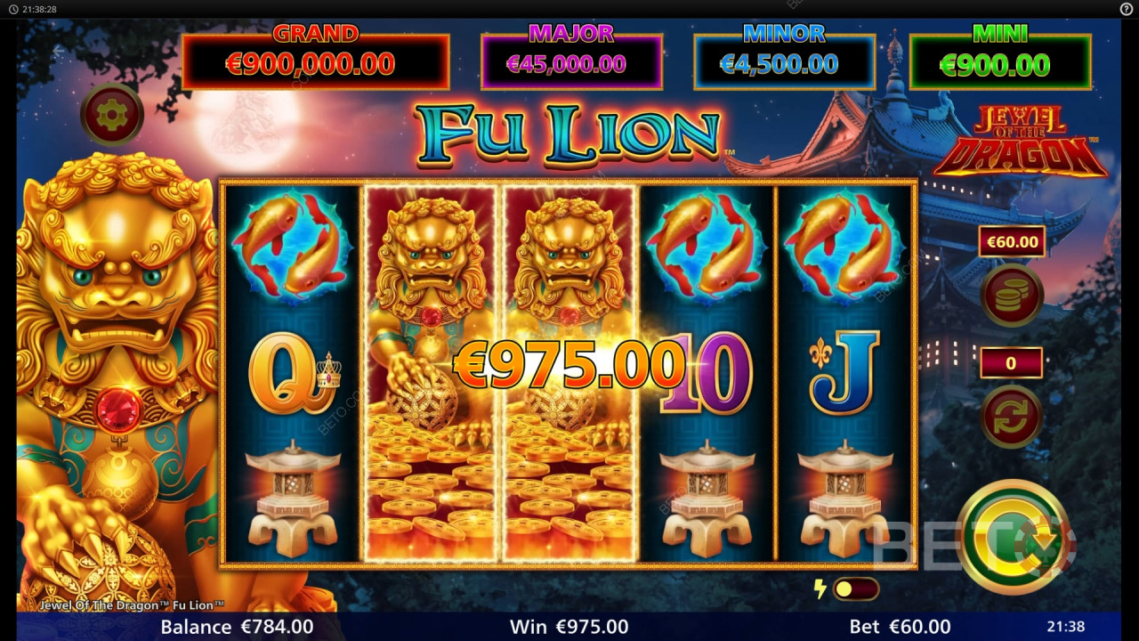 Jewel of the Dragon Fu Lion Review by BETO Slots