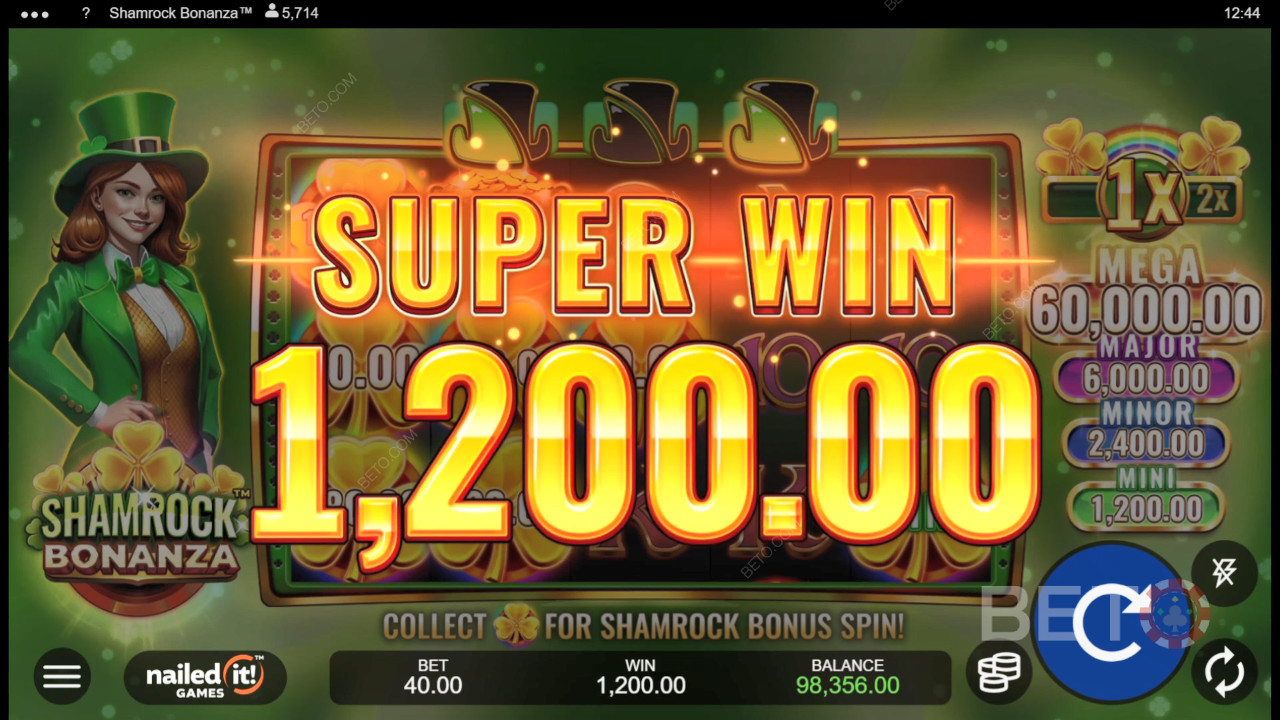 Funcțiile bonus explicate în Shamrock Bonanza de Nailed It! Jocuri